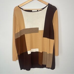 Laura Ashley Crew Neck Long Sleeve Sweater (X-Large)